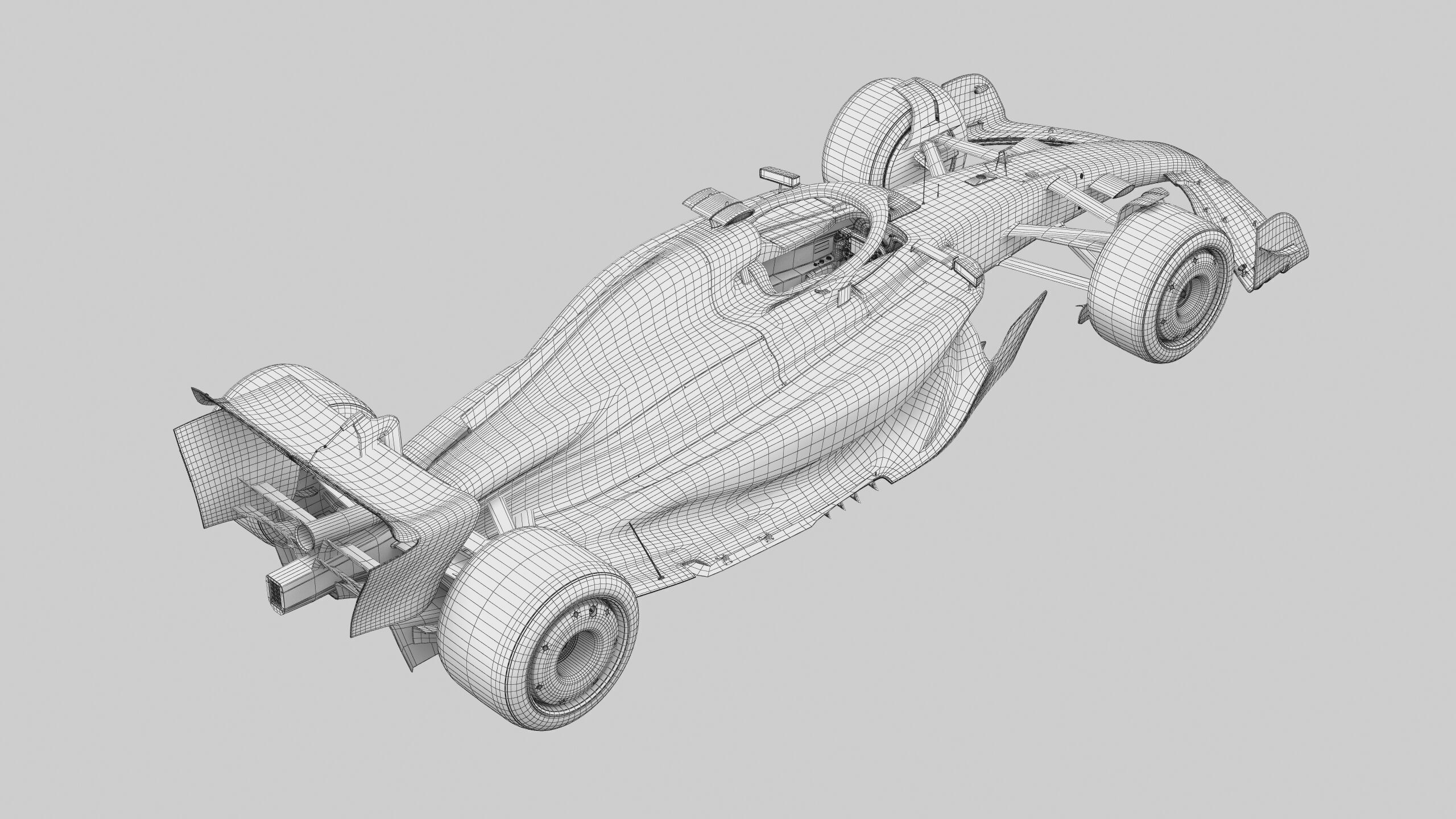 F1 Generic Car 2025 Template 3D model_17