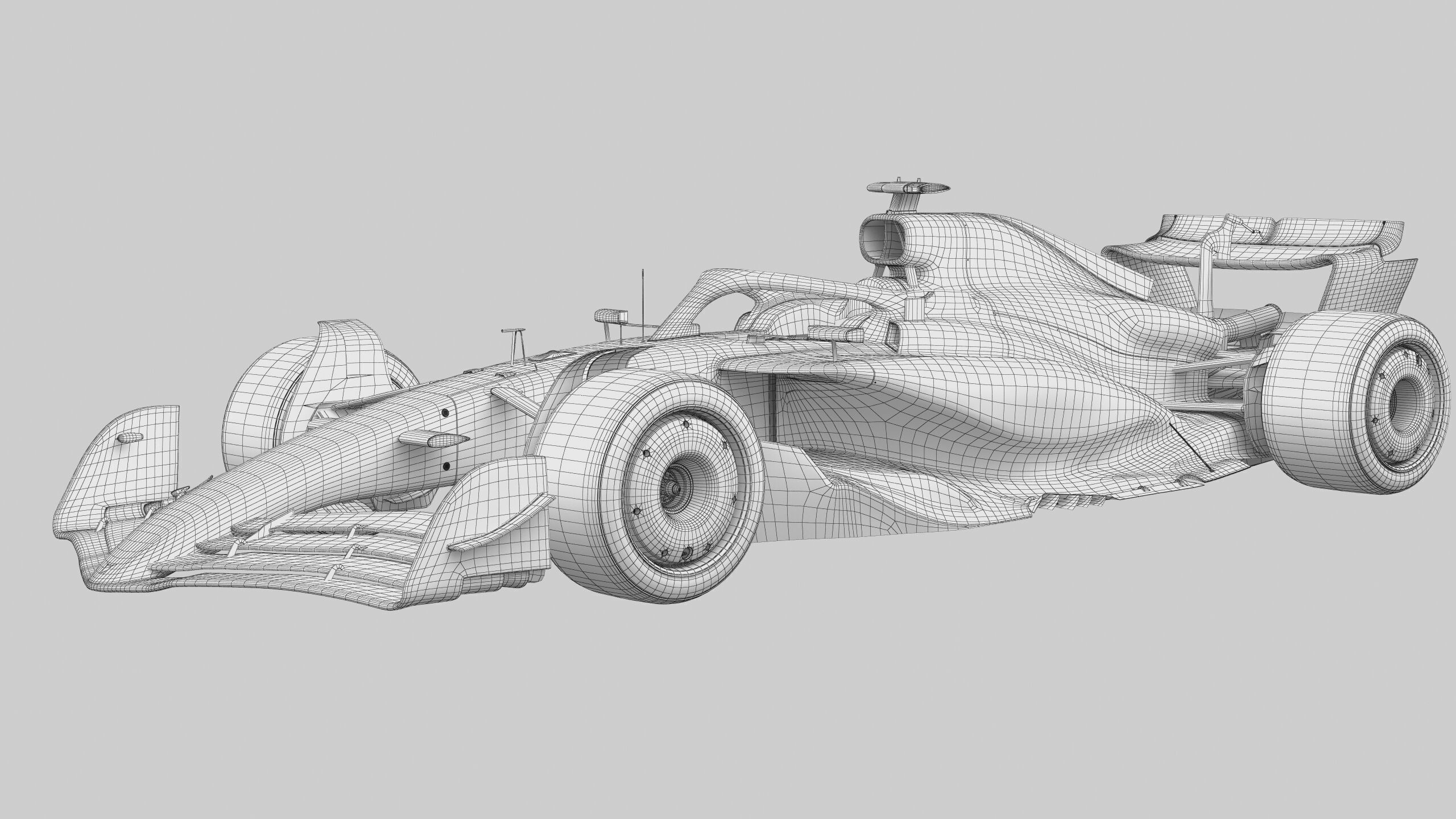 F1 Generic Car 2025 Template 3D model_14
