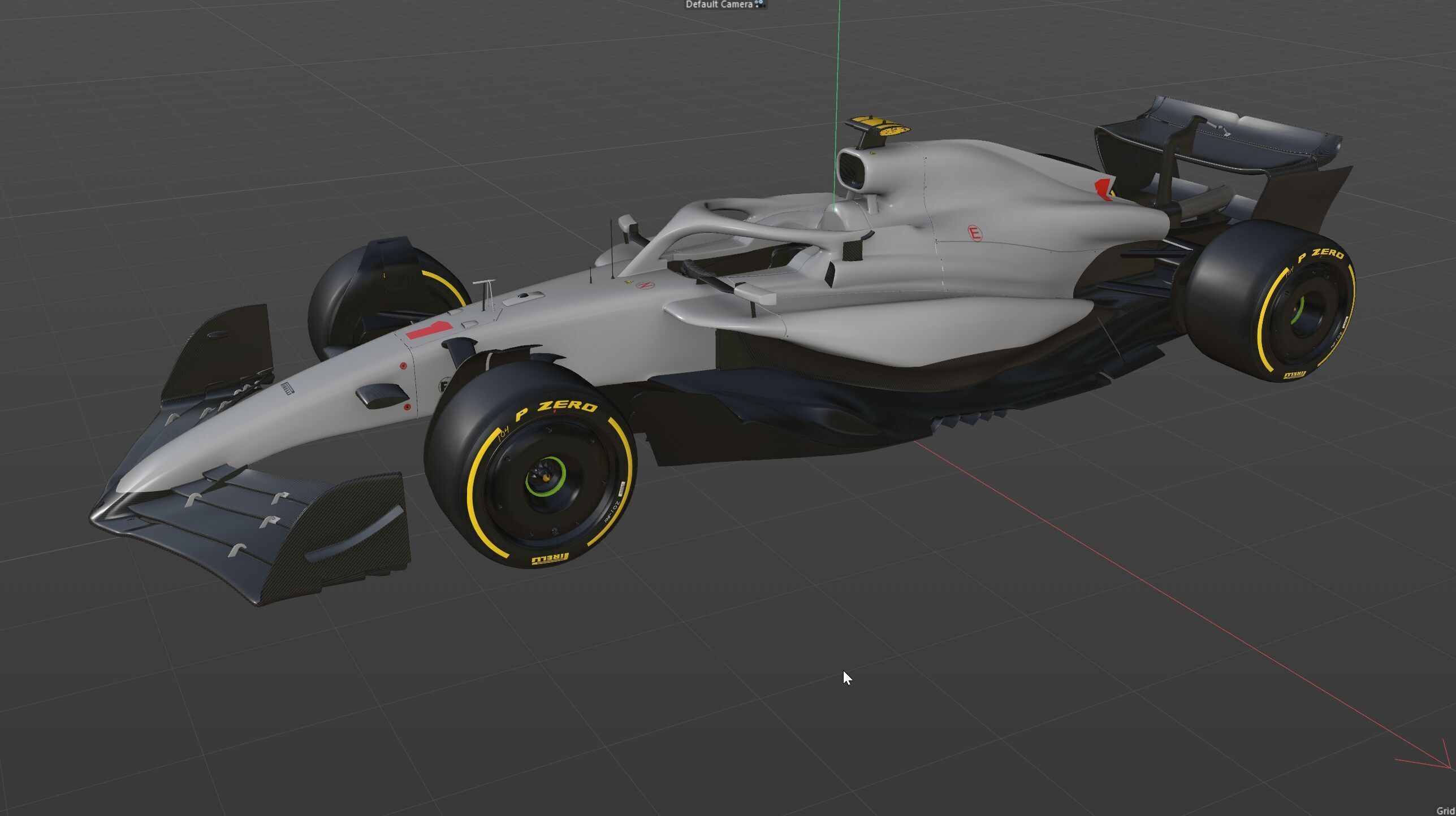 F1 Generic Car 2025 Template 3D model_25