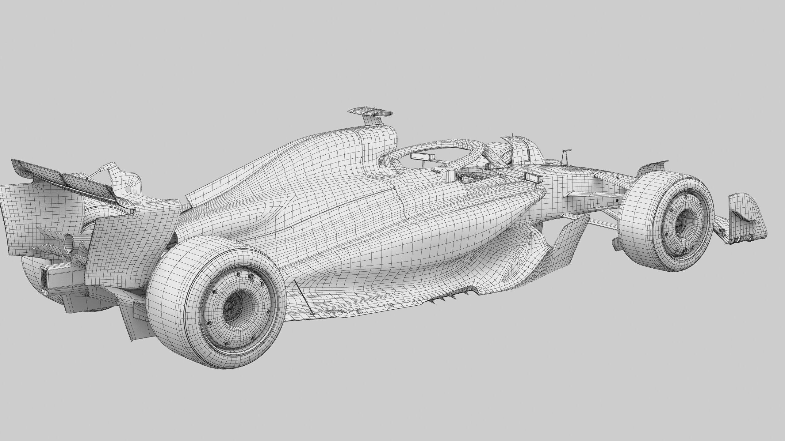 F1 Generic Car 2025 Template 3D model_19