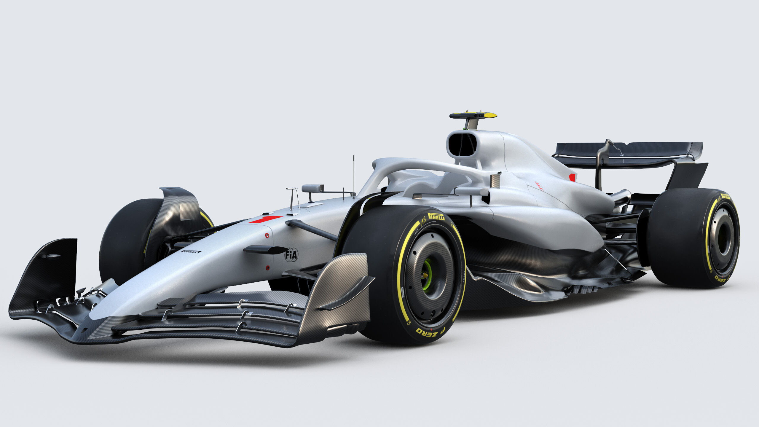 F1 Generic Car 2025 Template 3D model_1