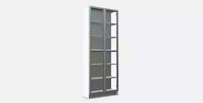 BILLY bookcase with glass doors