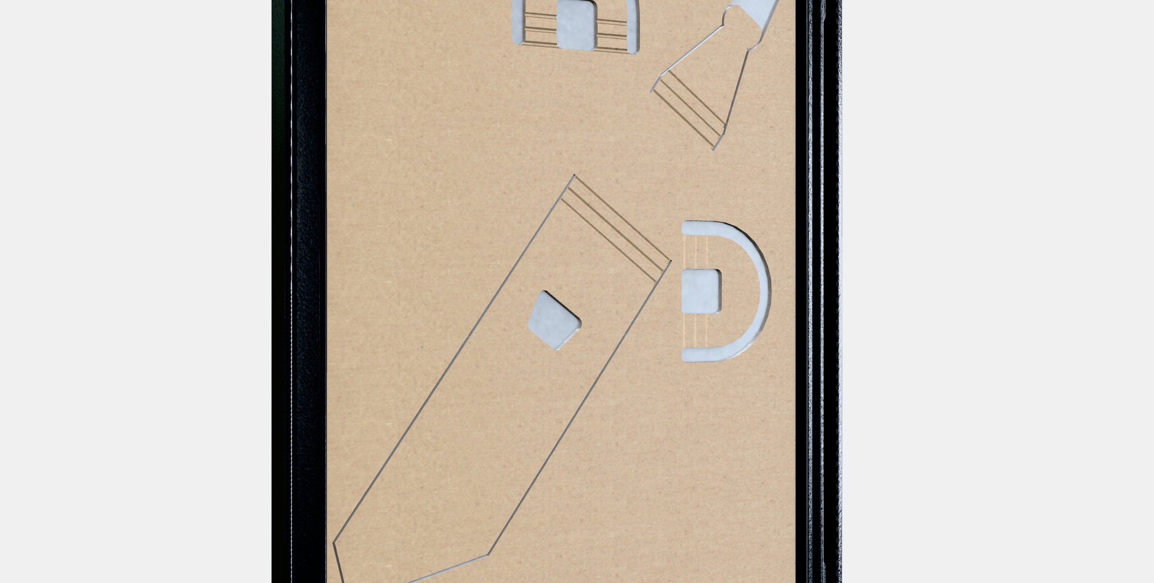 YLLEVAD picture frame 1 Low-poly 3D model_2