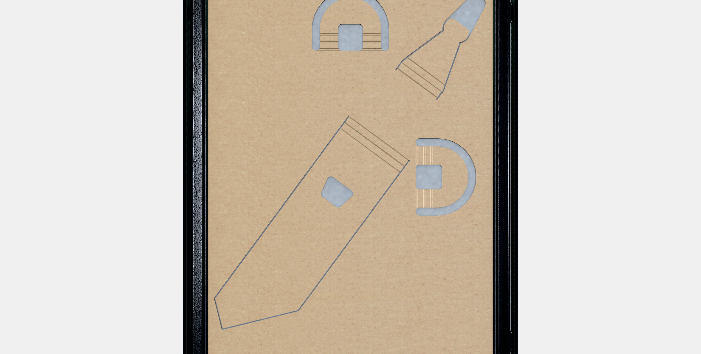 YLLEVAD picture frame 1 Low-poly 3D model_16