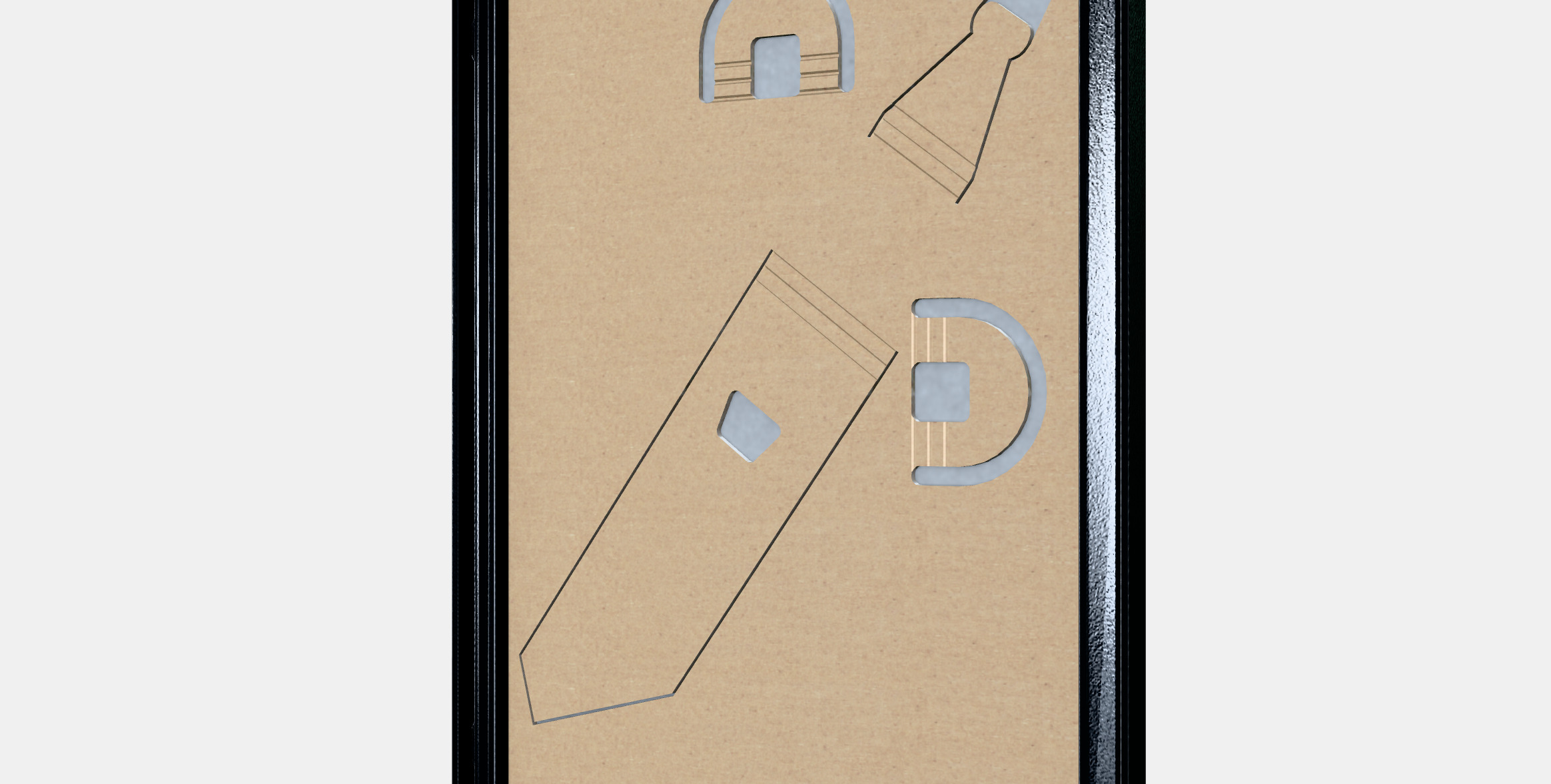 YLLEVAD picture frame 1 Low-poly 3D model_10