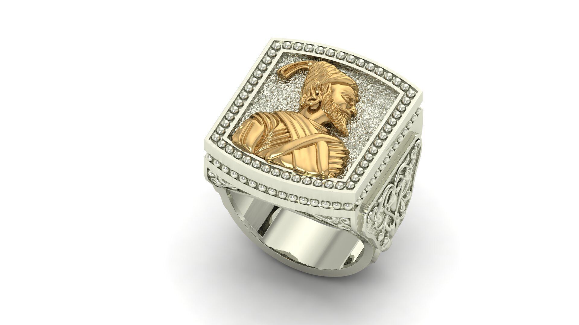 SHIVAJI RING 3D print model_5