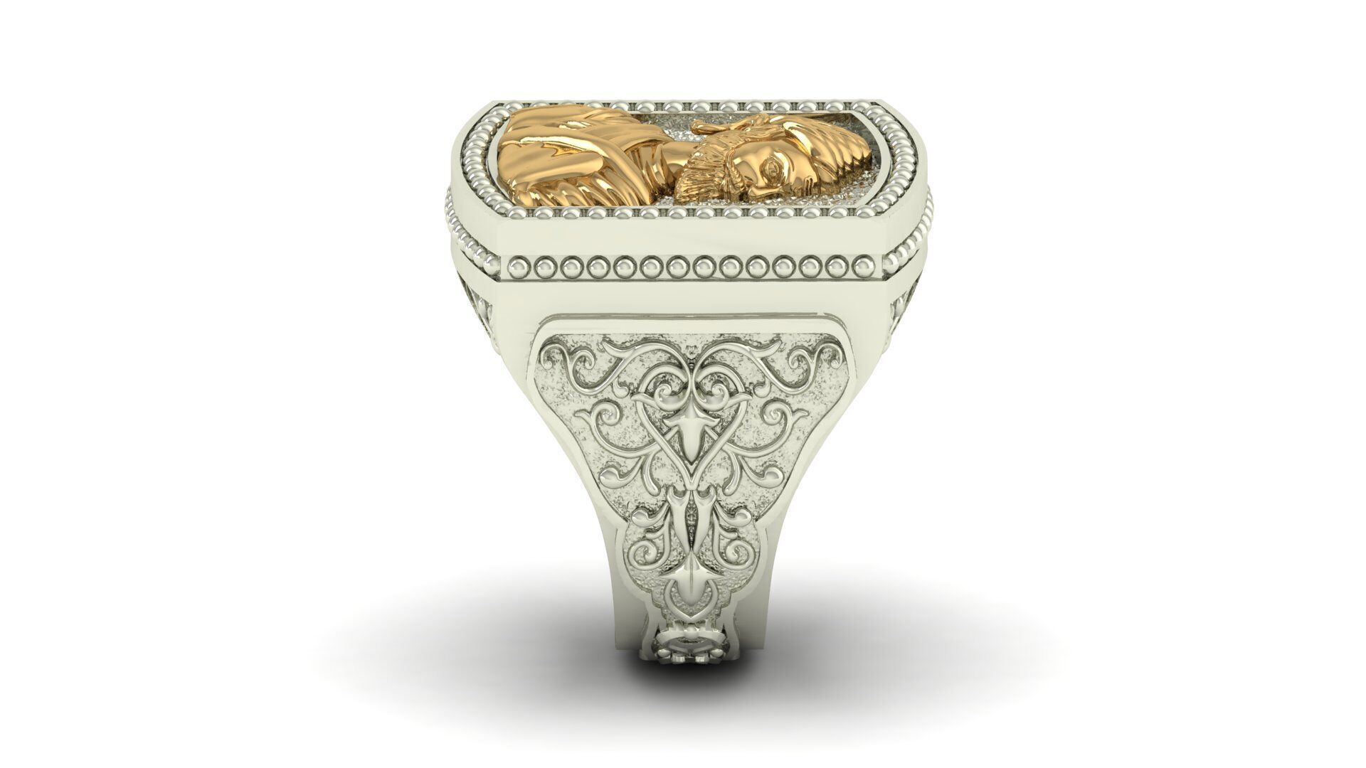 SHIVAJI RING 3D print model_6