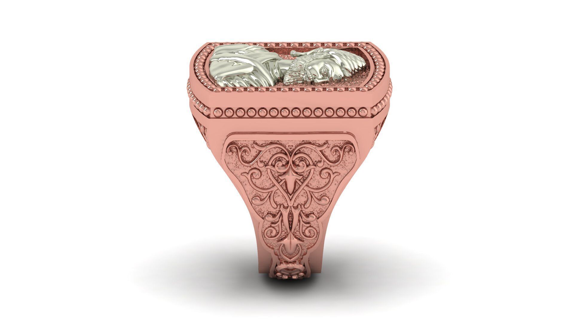 SHIVAJI RING 3D print model_4