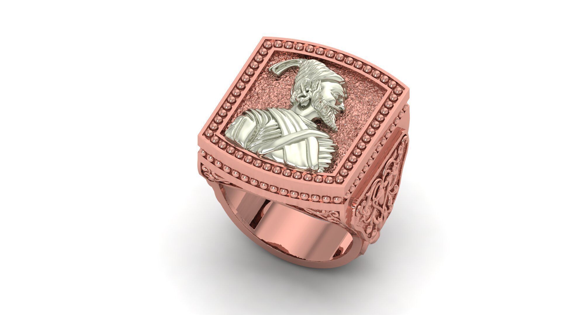 SHIVAJI RING 3D print model_3
