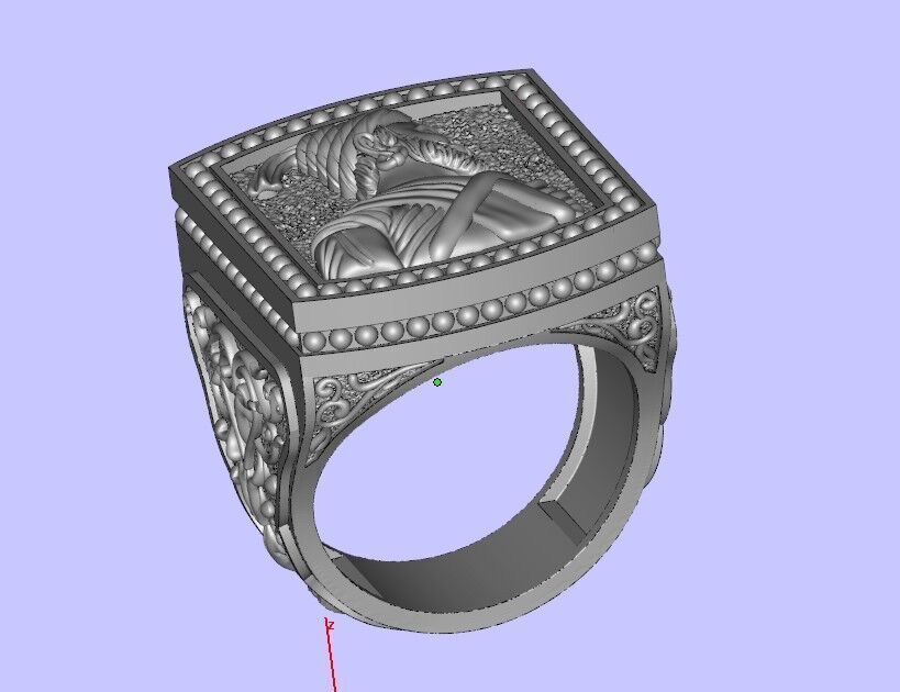 SHIVAJI RING 3D print model_9