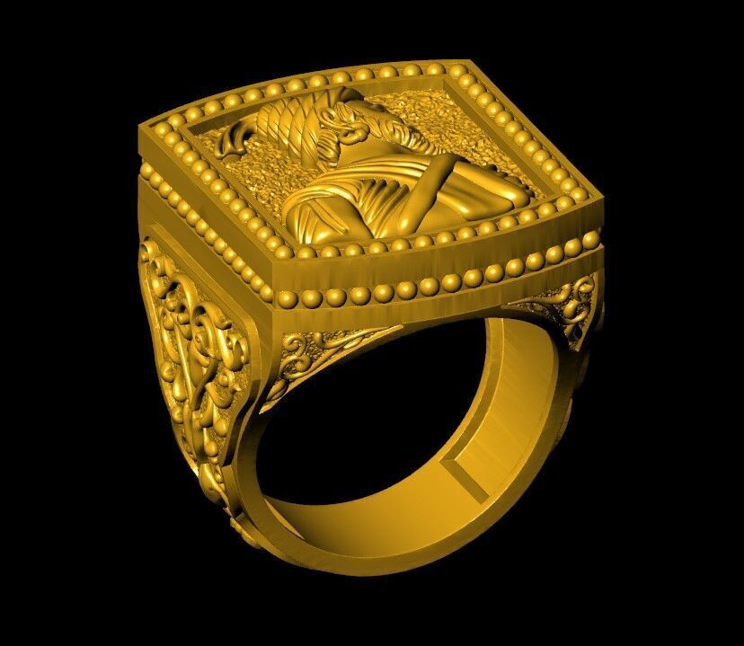 SHIVAJI RING 3D print model_8