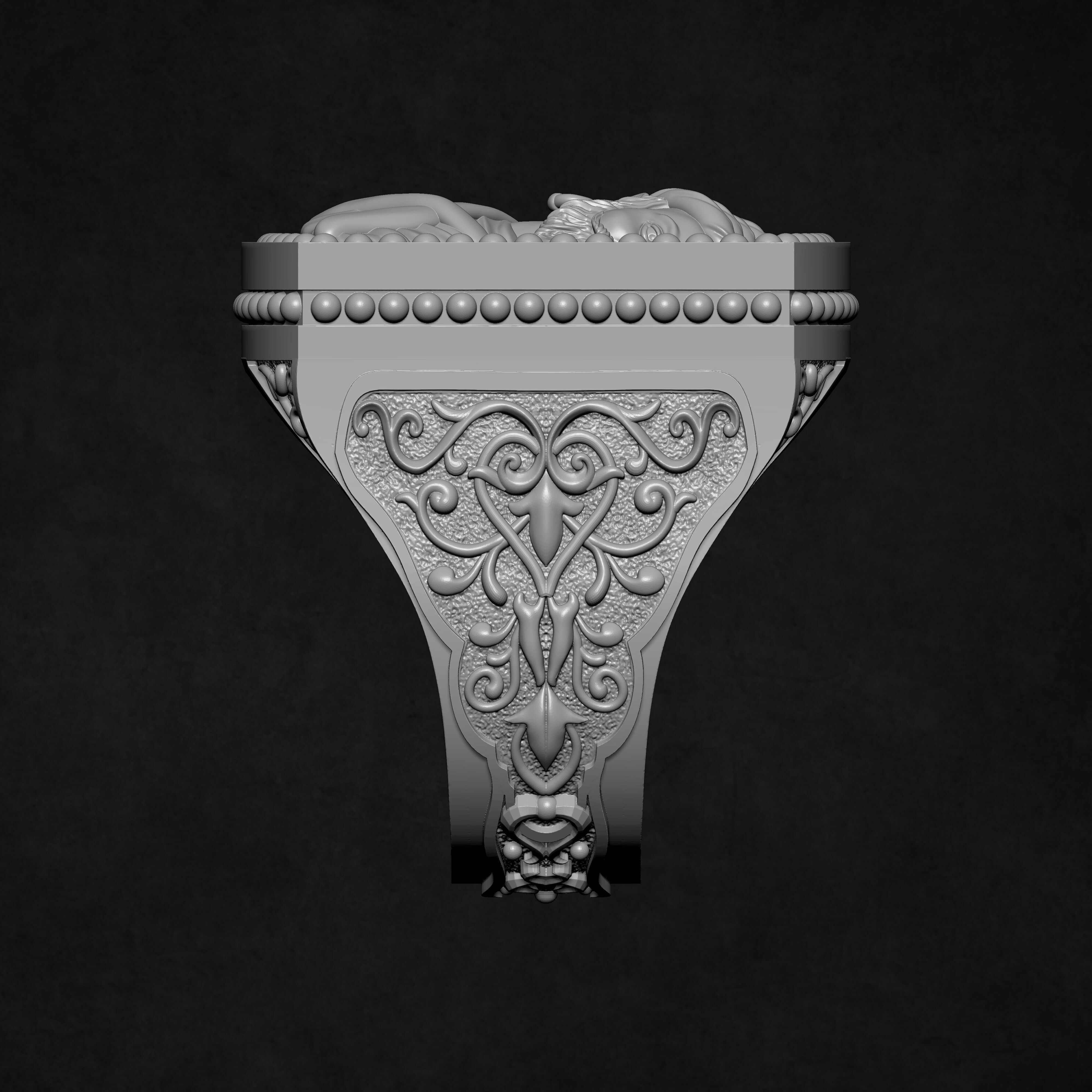 SHIVAJI RING 3D print model_11