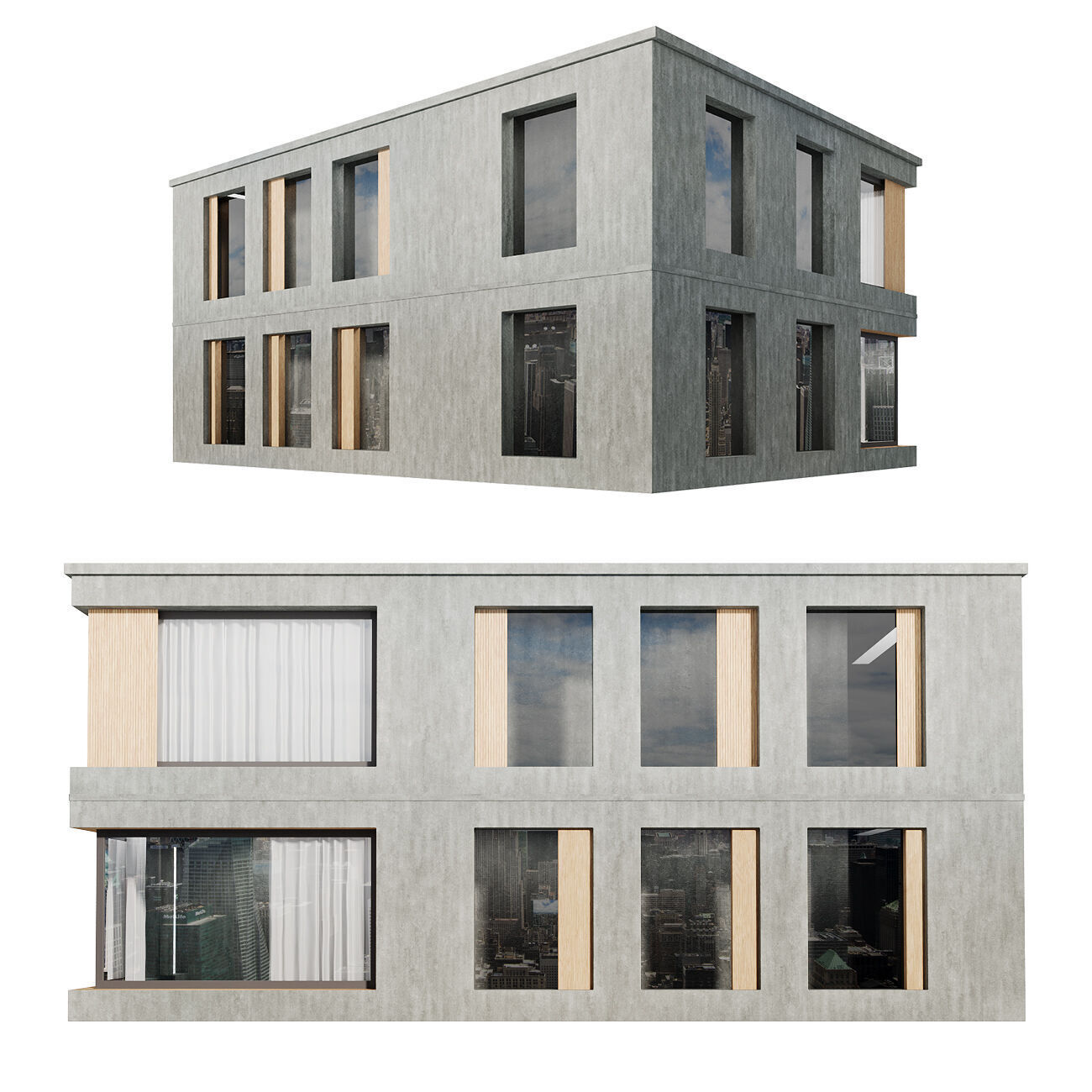 Office building   3D model_2