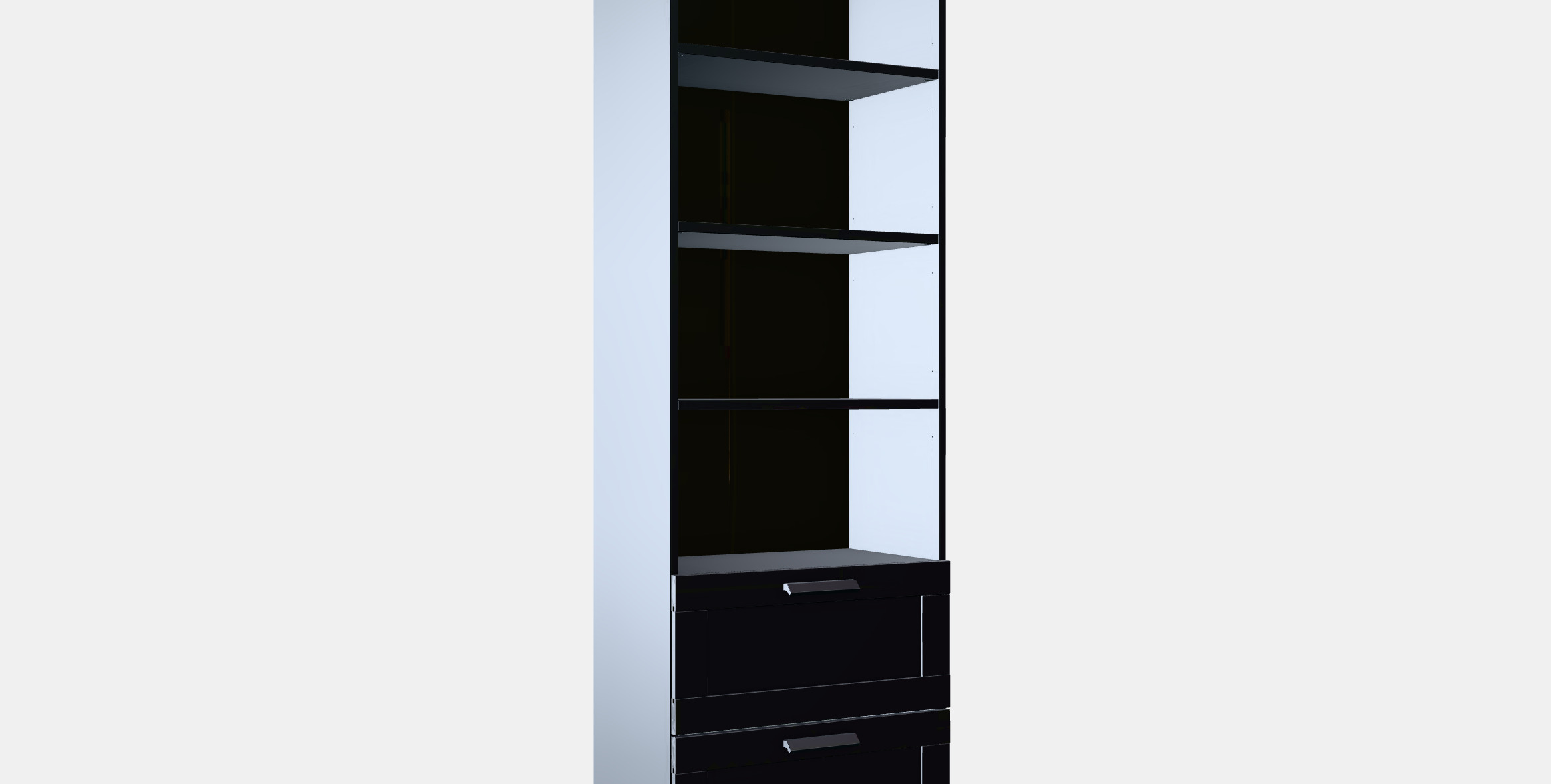 BRIMNES Bookcase 3D model_9