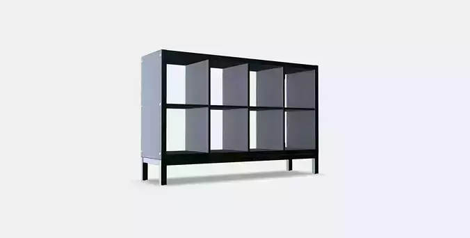 KALLAX Shelving unit with underframe 3 Low-poly 3D model