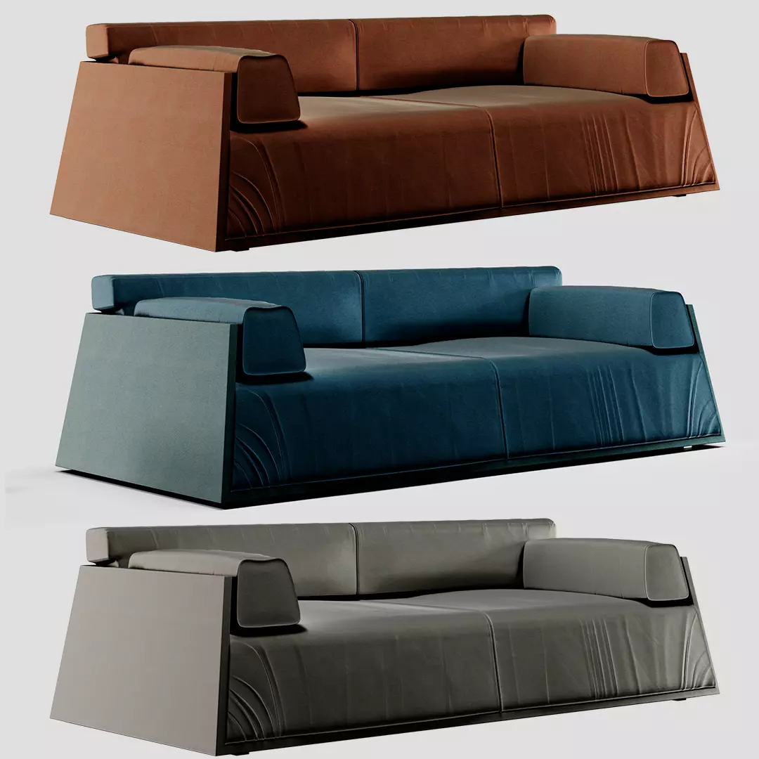HARD SOFT SLIM sofa by Baxter 3D model_0