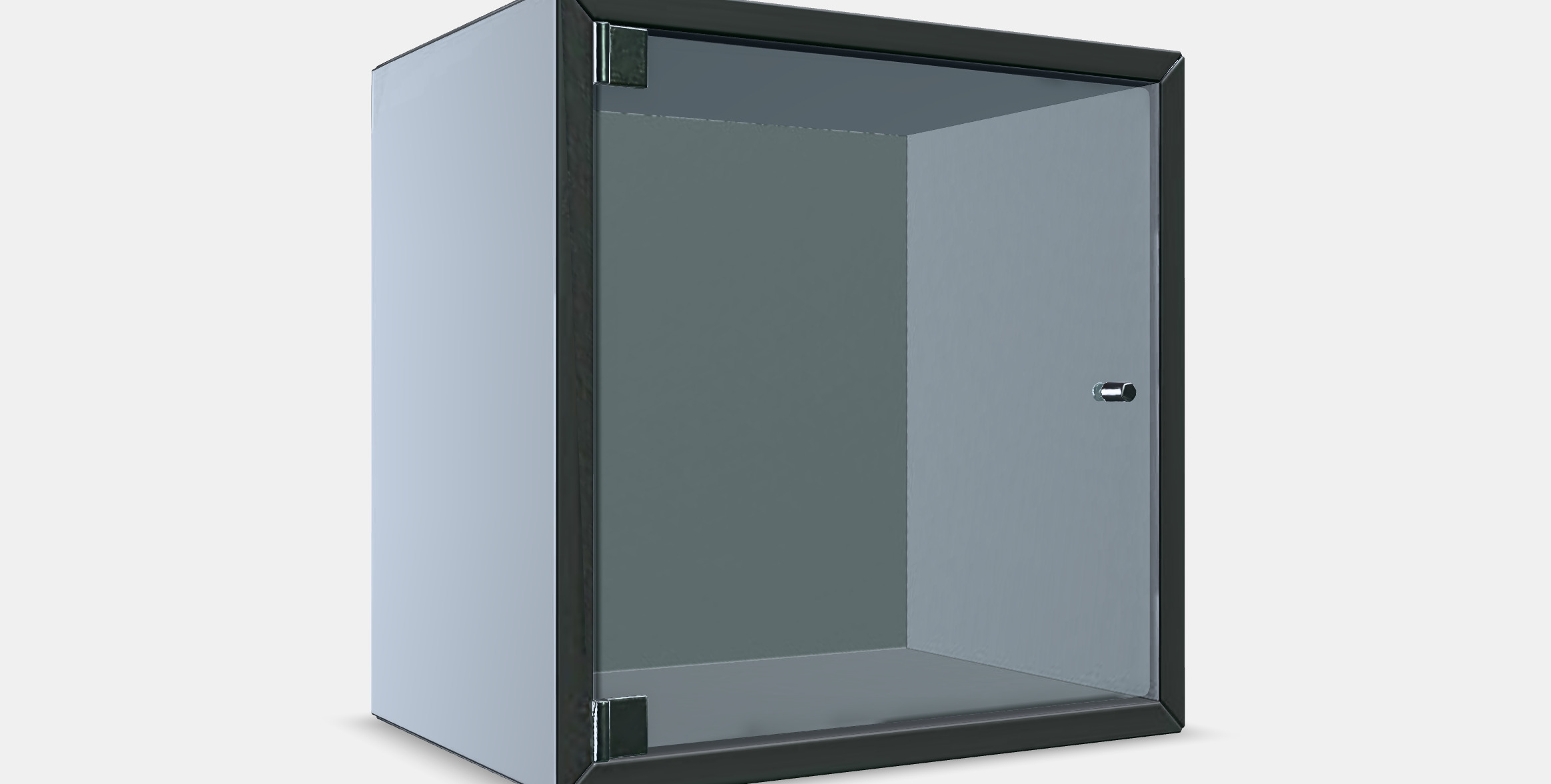 EKET Wall cabinet with glass door 2 Low-poly 3D model_9