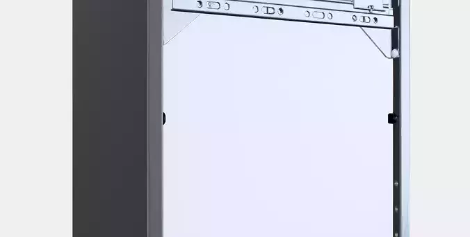 EKET Wall cabinet with glass door 2 Low-poly 3D model