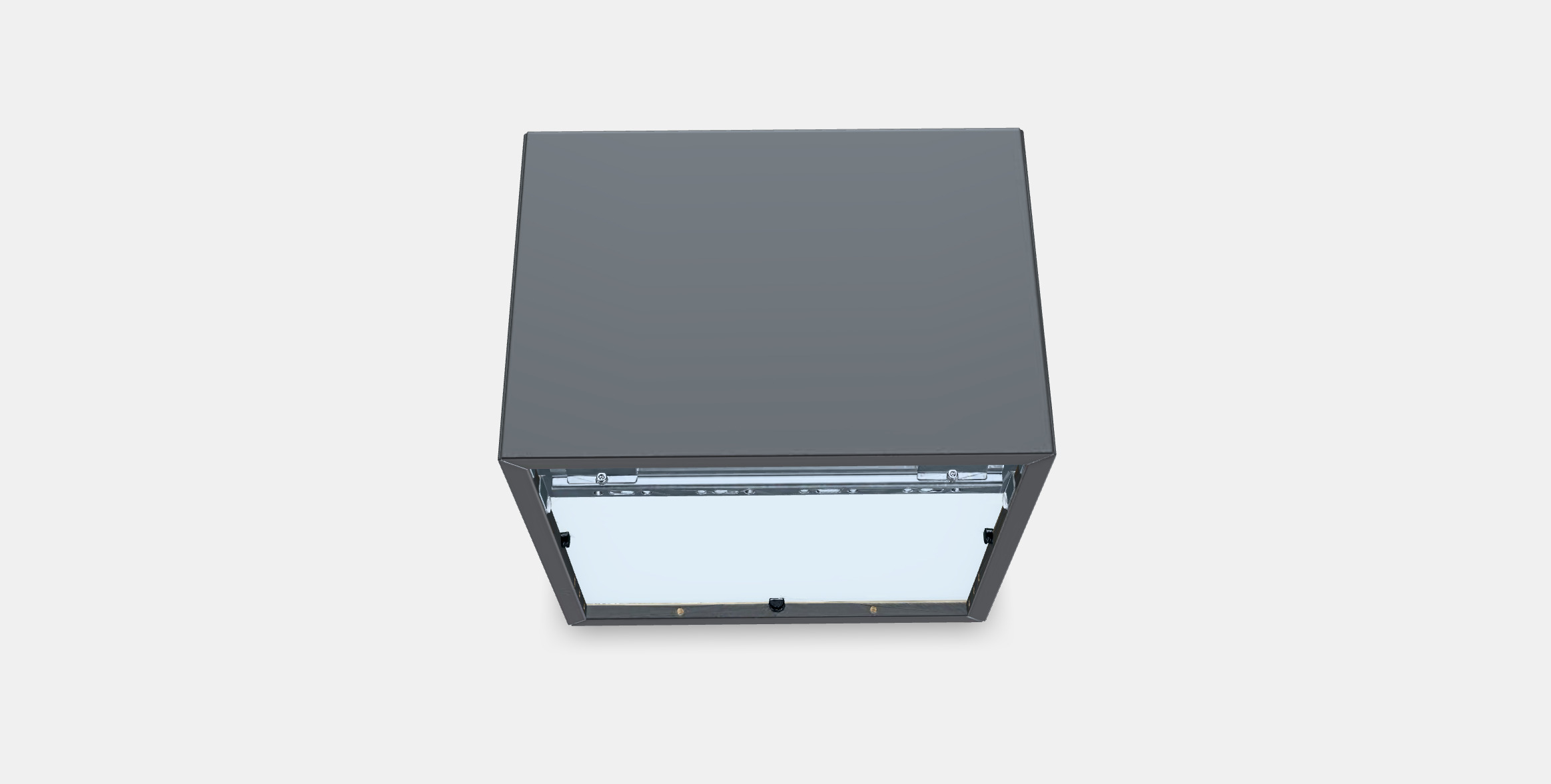 EKET Wall cabinet with glass door 2 Low-poly 3D model_2