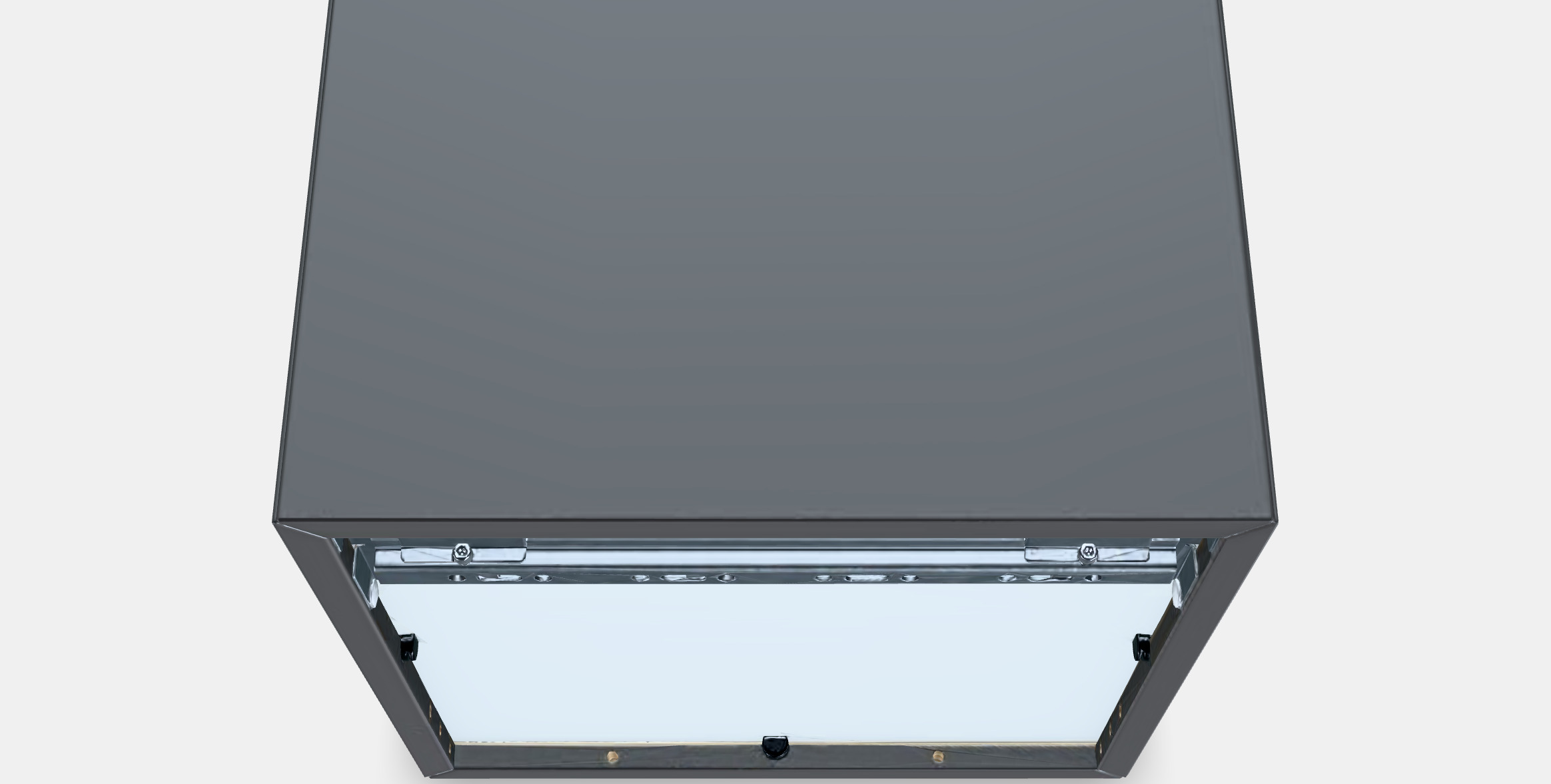 EKET Wall cabinet with glass door 2 Low-poly 3D model_4