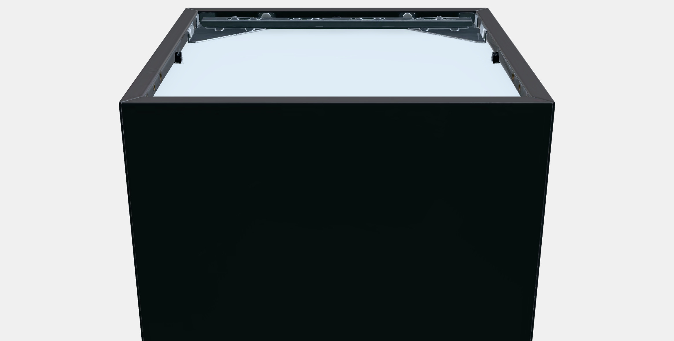 EKET Wall cabinet with glass door 2 Low-poly 3D model_8