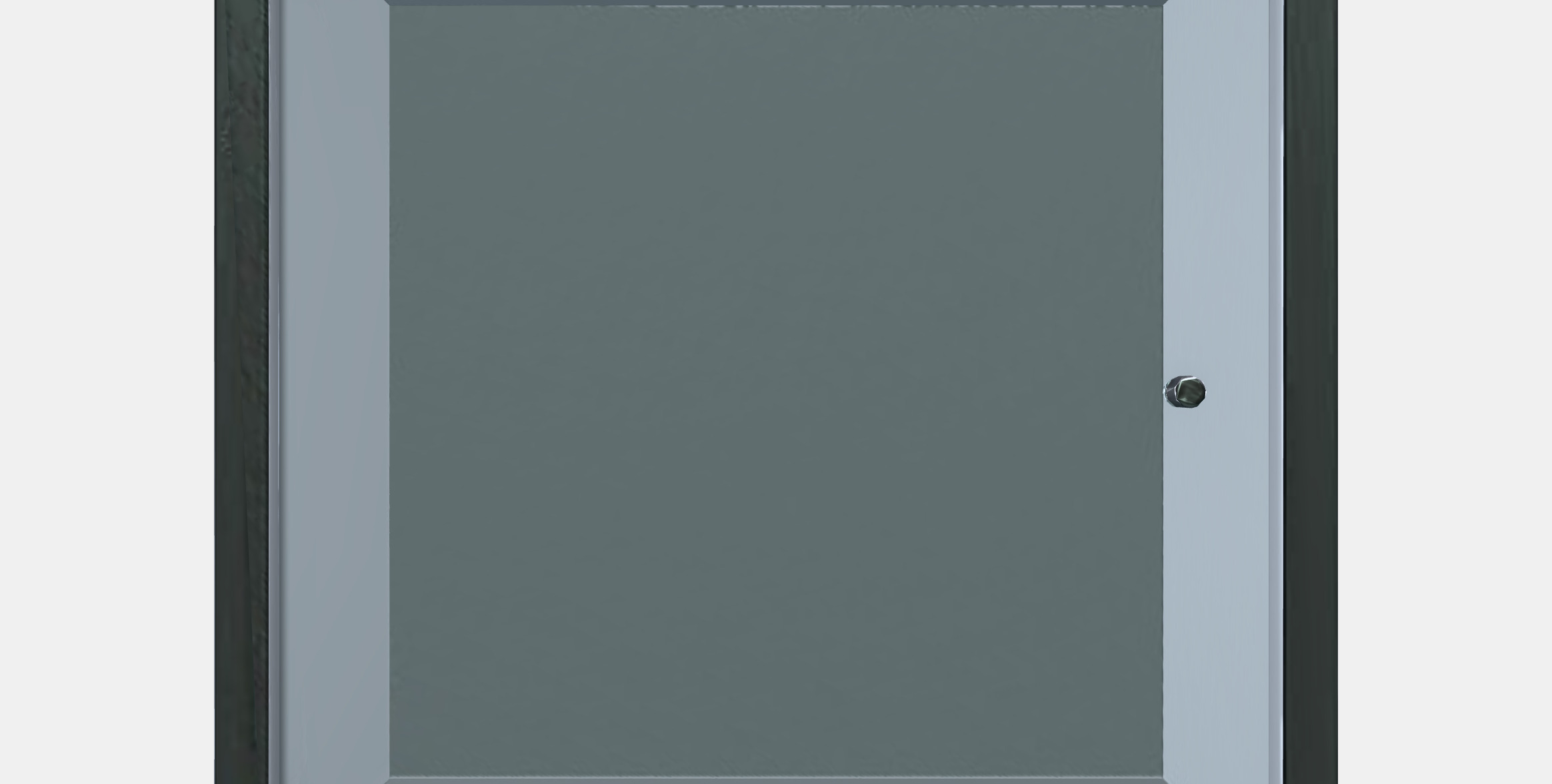 EKET Wall cabinet with glass door 2 Low-poly 3D model_11