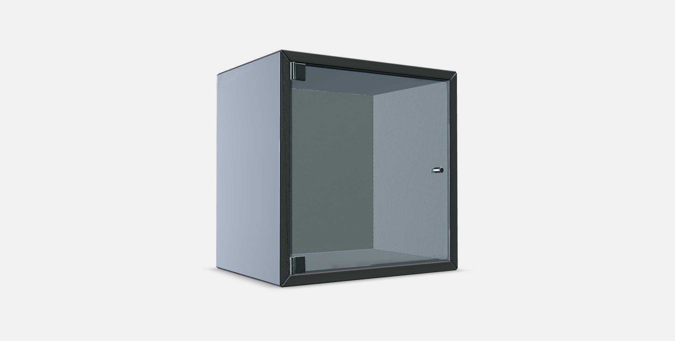 EKET Wall cabinet with glass door 2 Low-poly 3D model_3