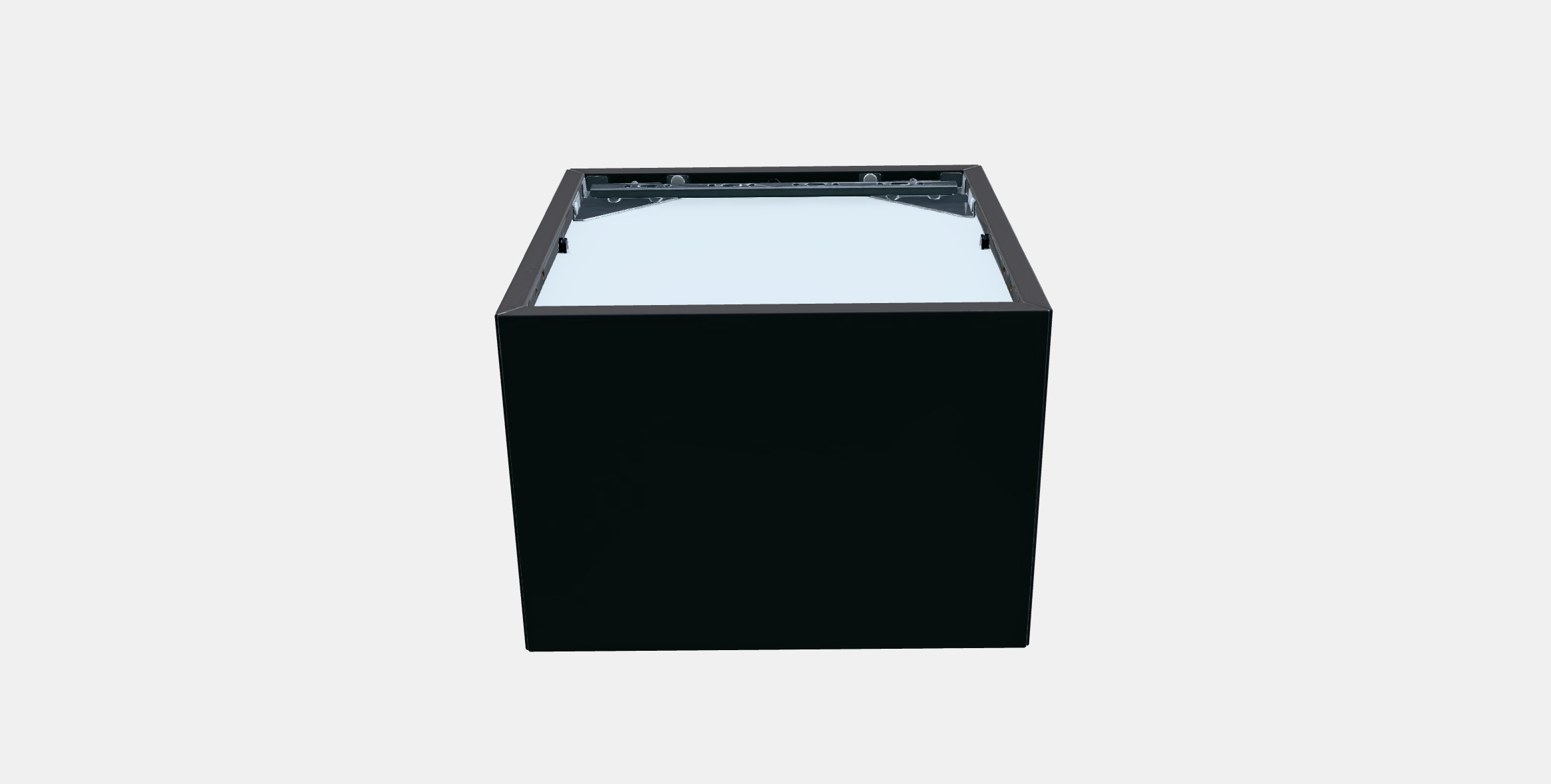 EKET Wall cabinet with glass door 2 Low-poly 3D model_5