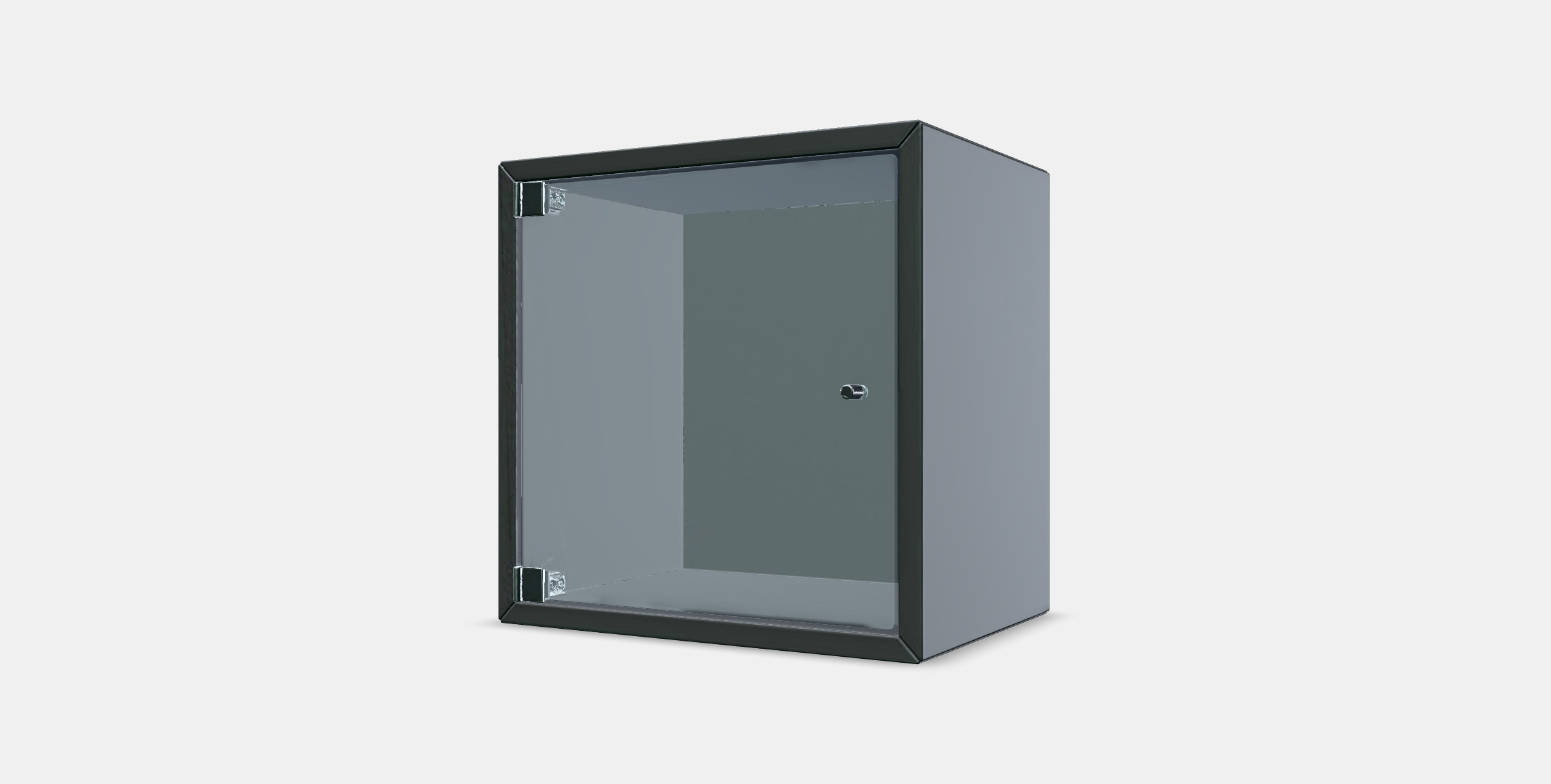EKET Wall cabinet with glass door 2 Low-poly 3D model_14