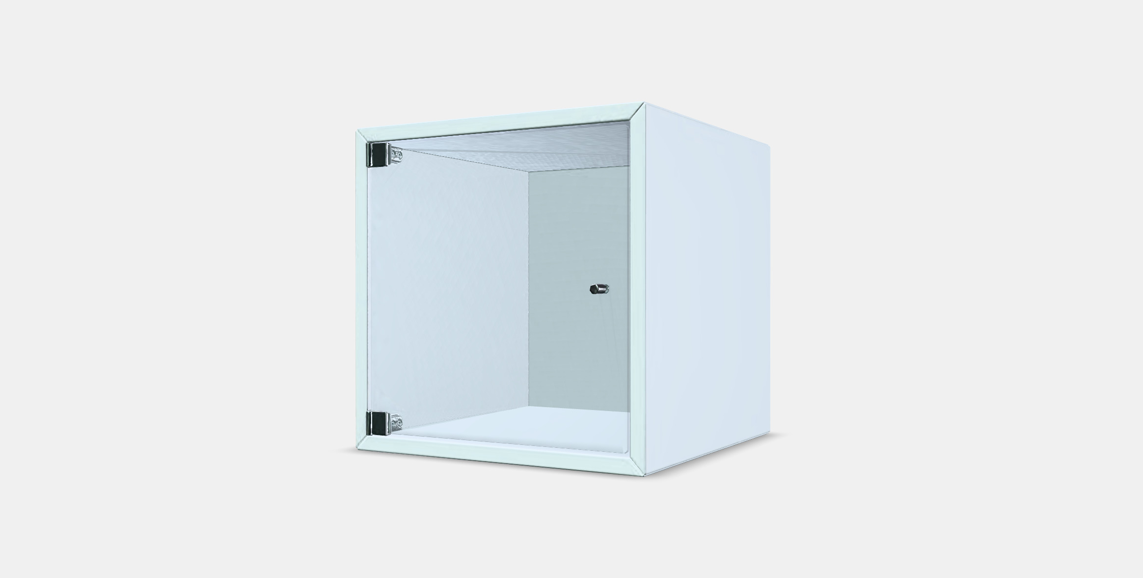 EKET Wall cabinet with glass door 3 Low-poly 3D model_12