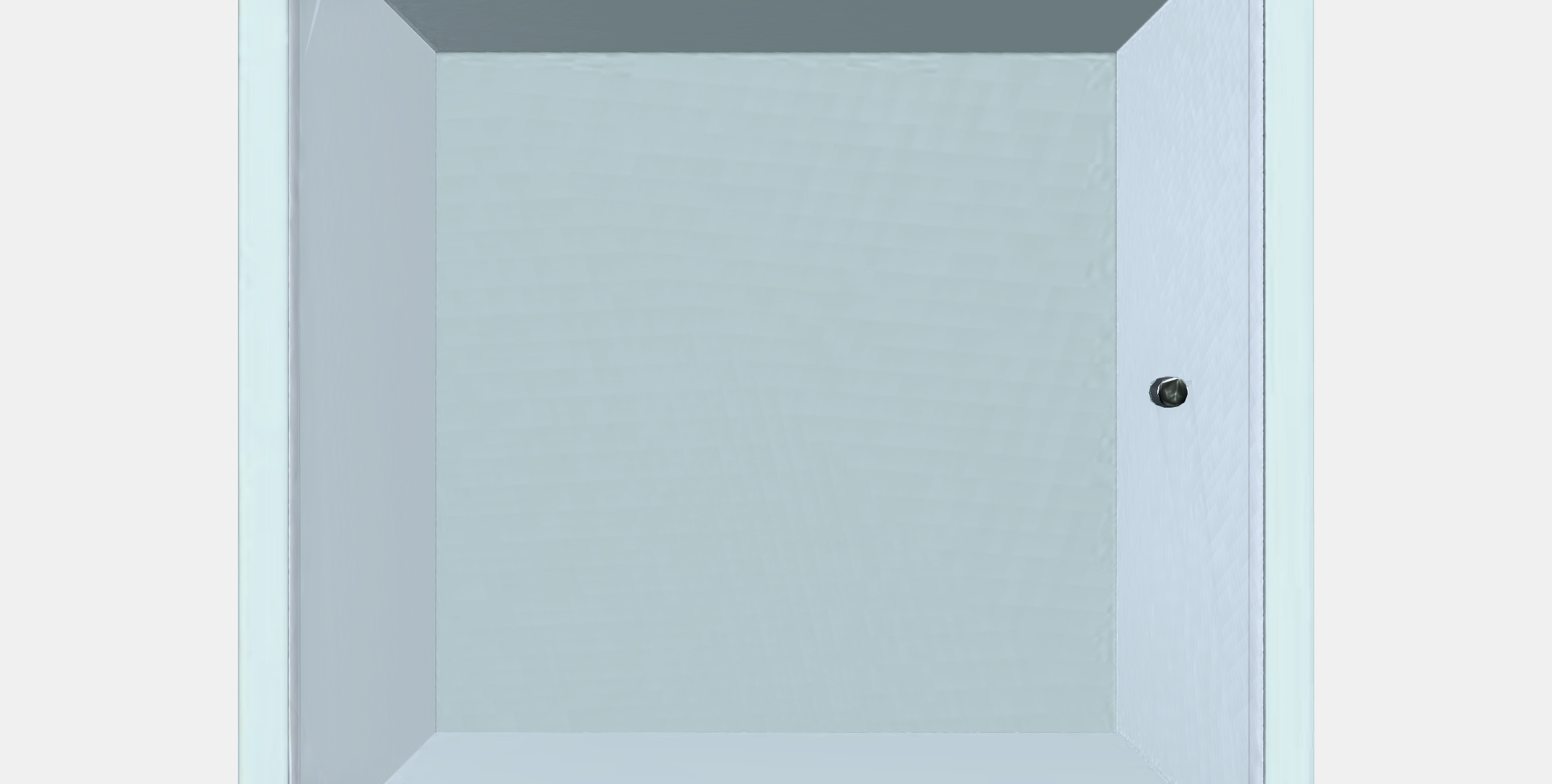 EKET Wall cabinet with glass door 3 Low-poly 3D model_10