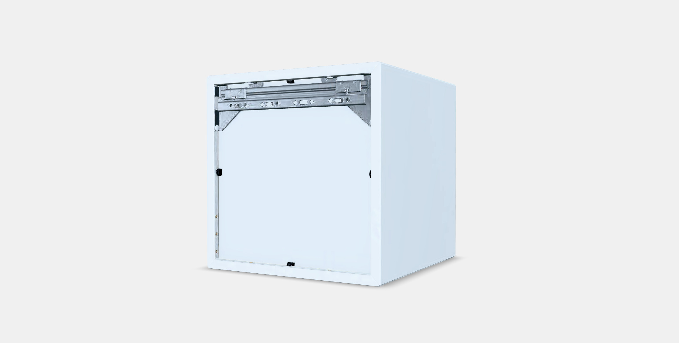 EKET Wall cabinet with glass door 3 Low-poly 3D model_5