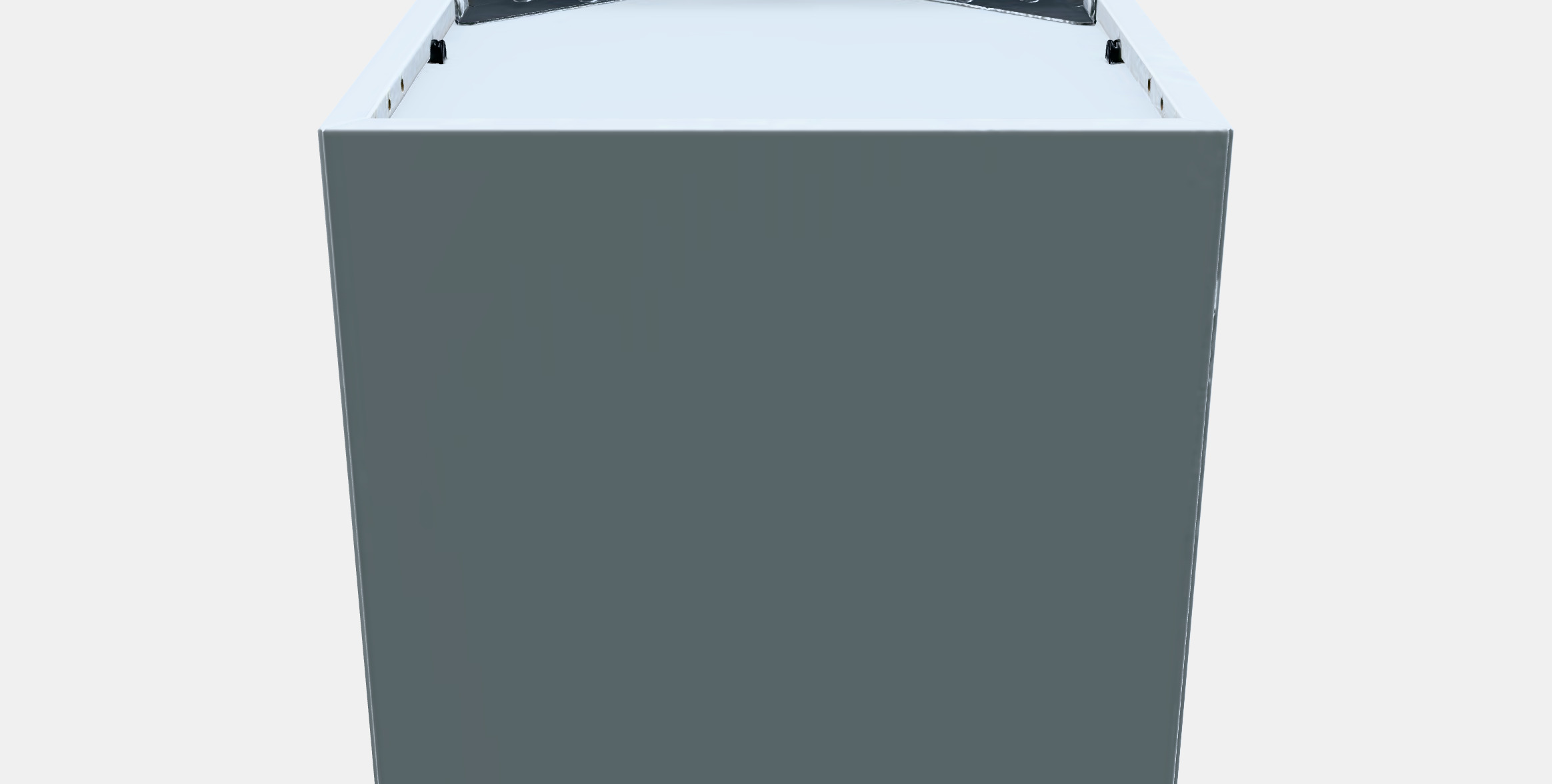 EKET Wall cabinet with glass door 3 Low-poly 3D model_7