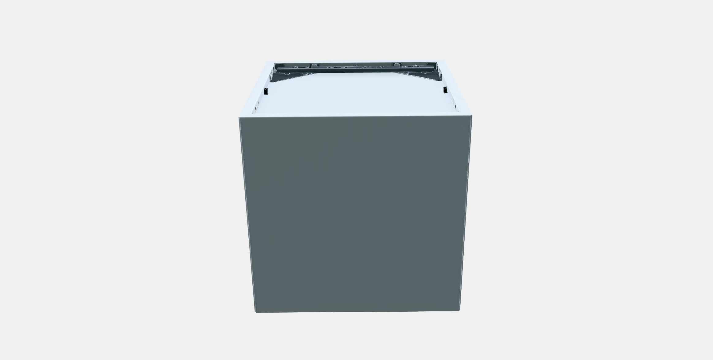 EKET Wall cabinet with glass door 3 Low-poly 3D model_8