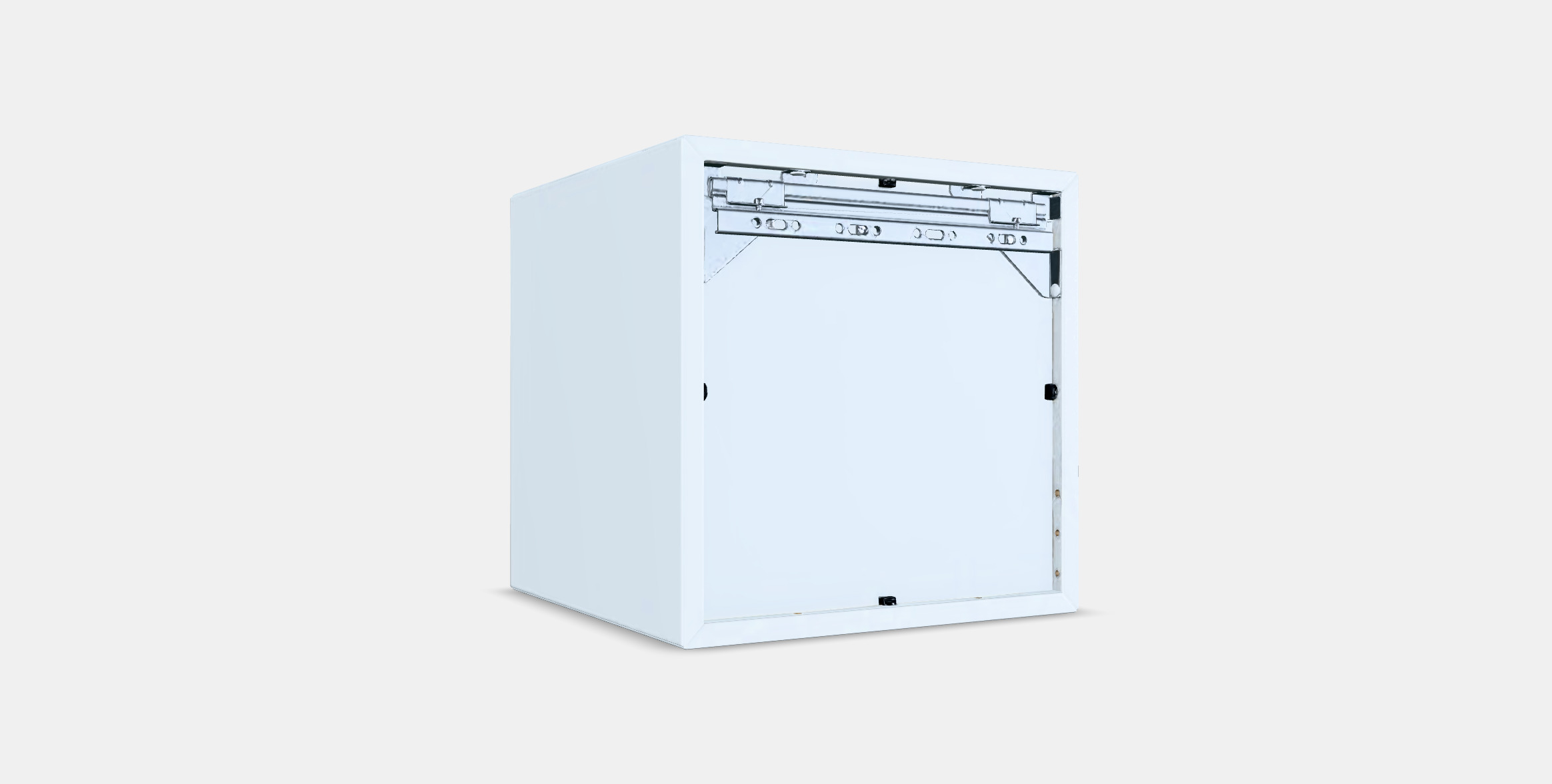 EKET Wall cabinet with glass door 3 Low-poly 3D model_16