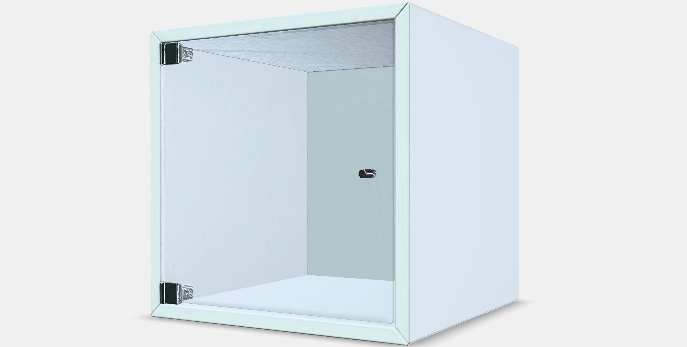 EKET Wall cabinet with glass door 3 Low-poly 3D model_13
