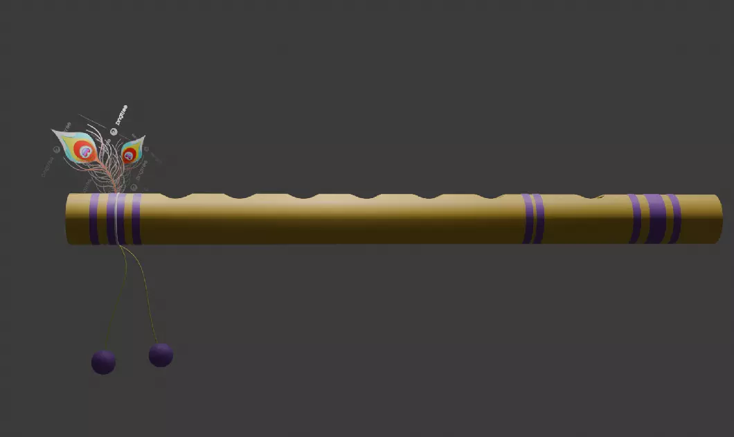 basuri flute 3D model_0