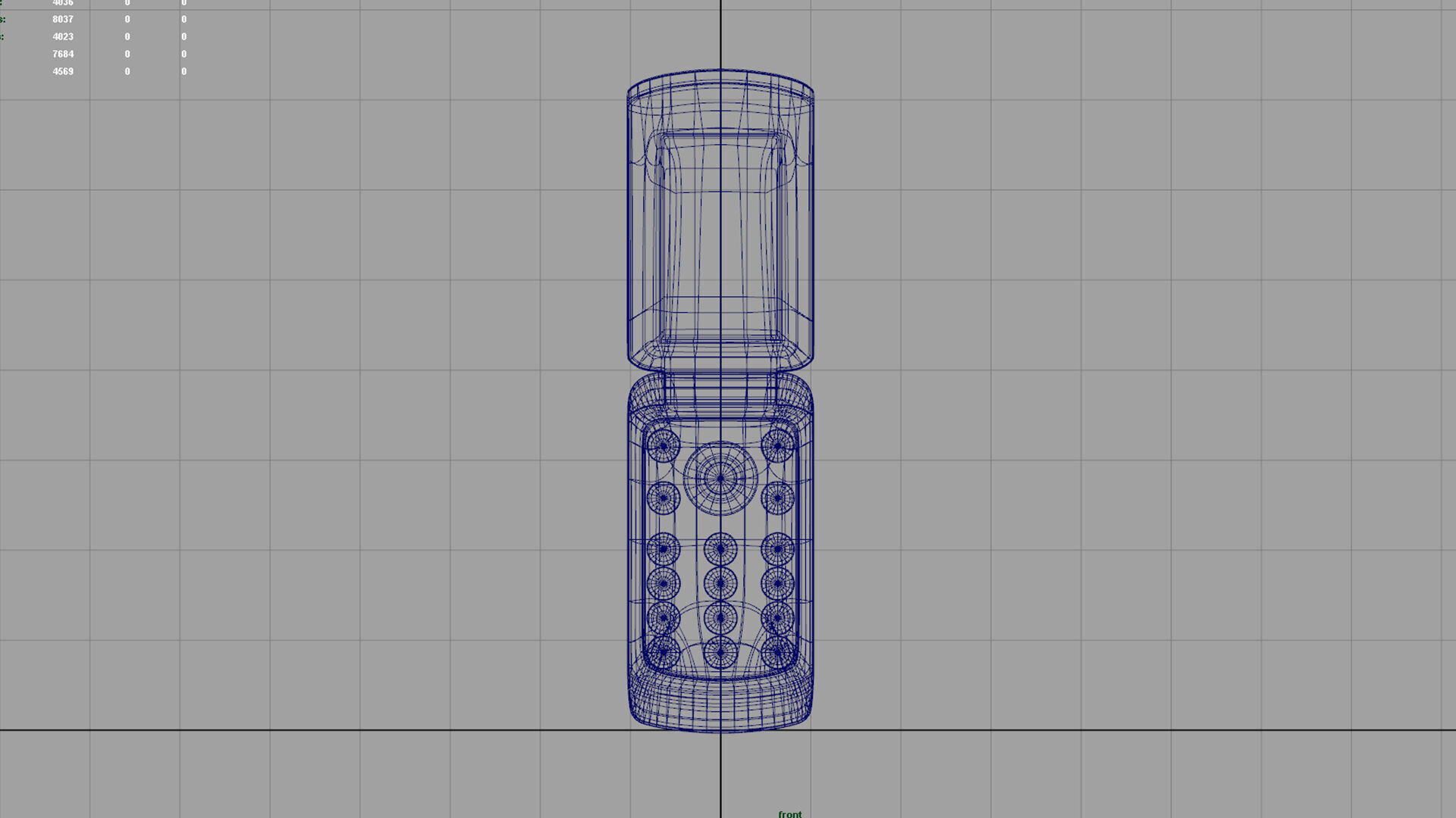 stylish flip cartoon mobile 3D model_8