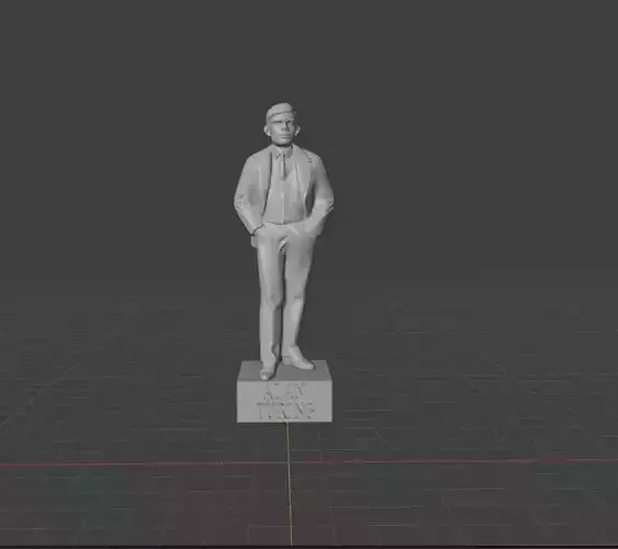 Alan Turing 3D print model