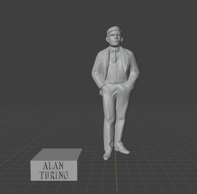 Alan Turing 3D print model_2