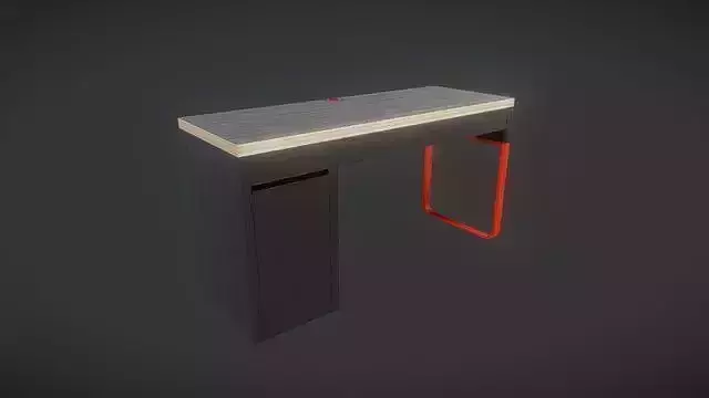 Stylized Studio Desk - Charming NPR Minimalist Workspace 