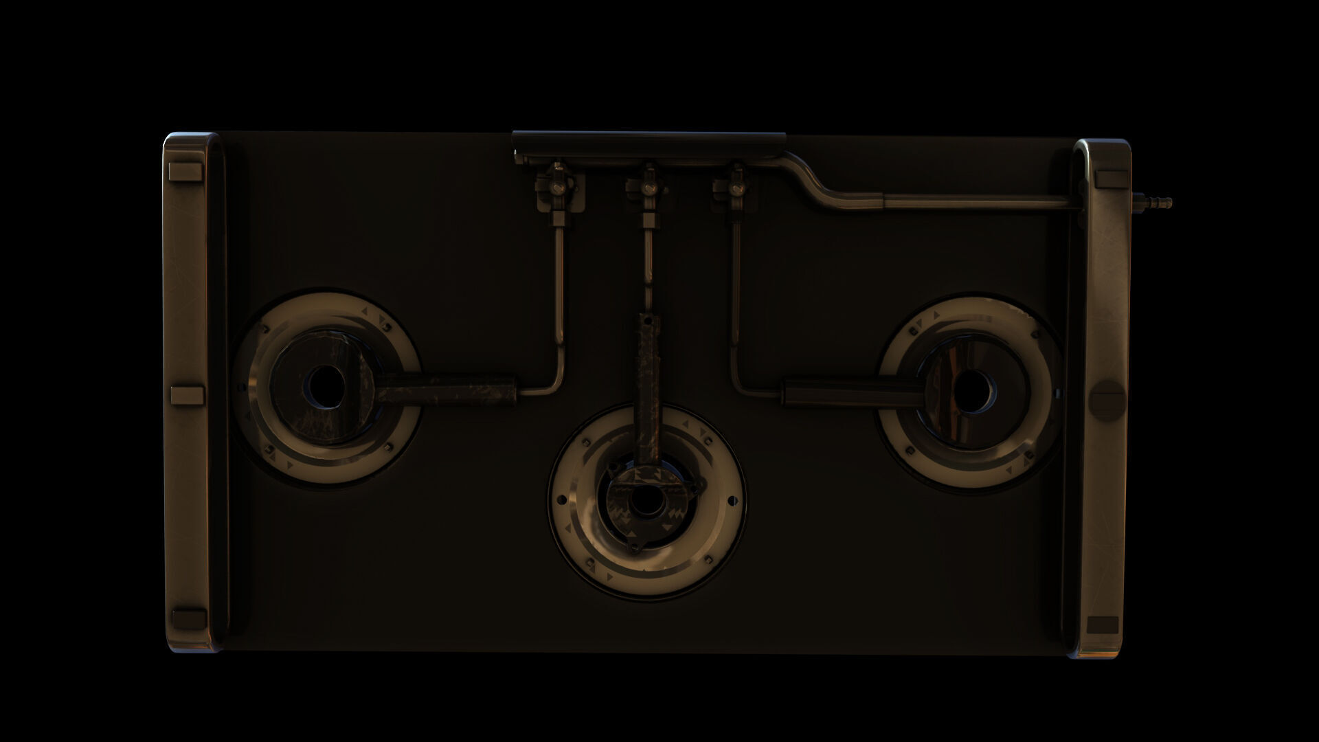 india Burner Gas Stove 3D model_3