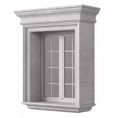 Architectural Classic Window 3D Model 4