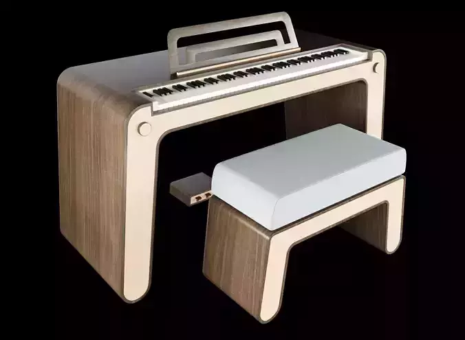 Piano alpange 3D model