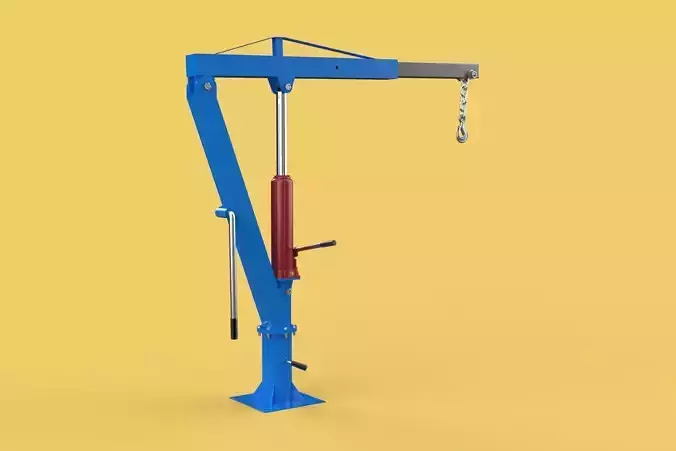 MINI WORKSHOP CRANE MANUAL WINCH HOOK PICKUP TRUCK JIB HYDRAULIC
