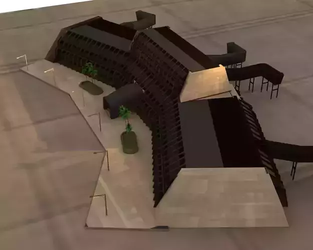 Scifi Airspaceport 3D print model