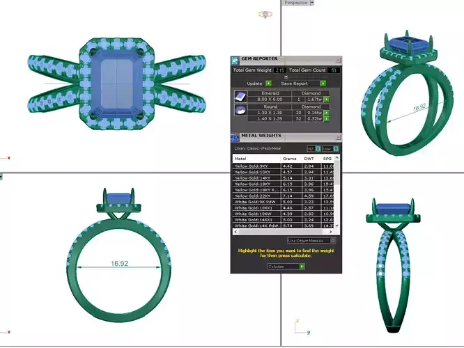 Crisscross Delicate ring with French Pave setting 3dmodel