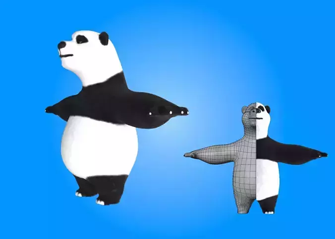 3d Panda Character 3D model