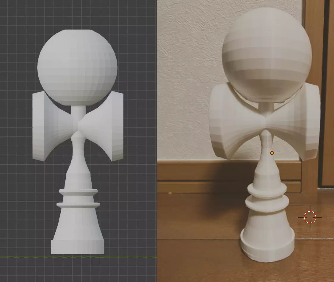 kendama stlfile 3D print model_0