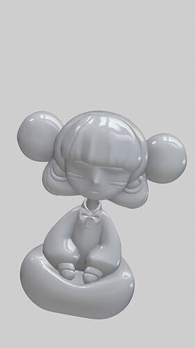Cute Chibi Girl 3D print model